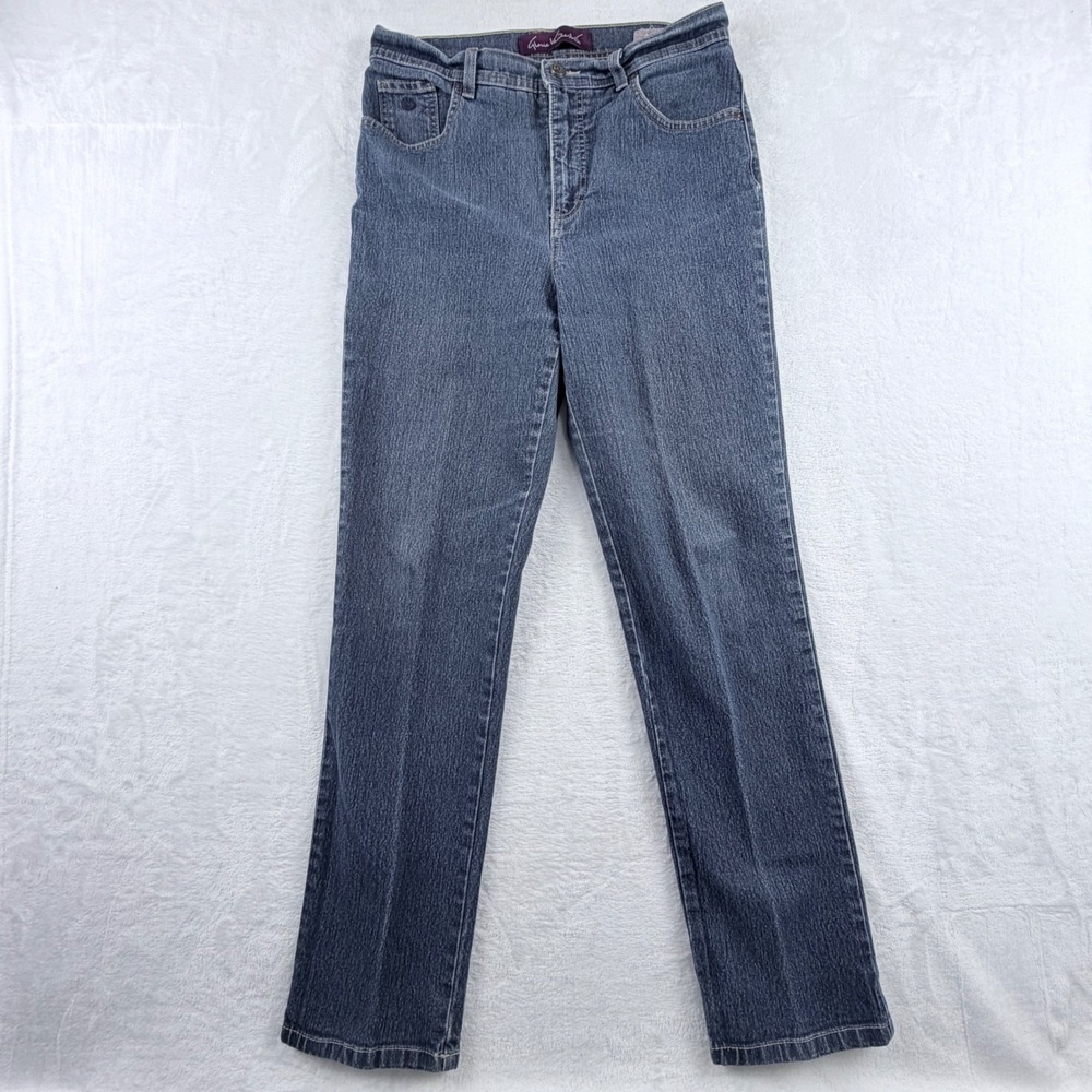 Gloria Vanderbilt Jeans Blue Straight Leg Stretch Size 8